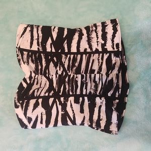 BEBE Zebra Print Bustier
